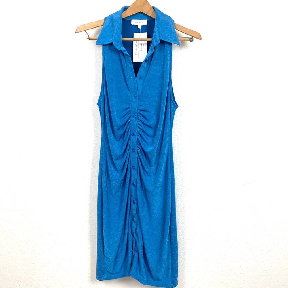 Mable Blue Sinched  at Front dress